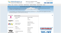 Desktop Screenshot of onlineshoppers.ca